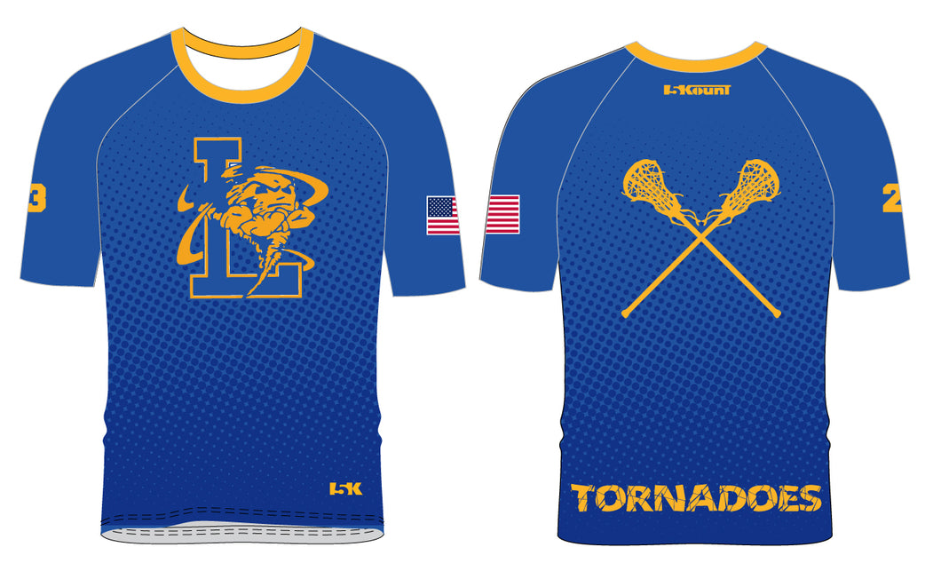 Lawrence LAX Sublimated Shooting Shirt - Royal Blue - 5KounT
