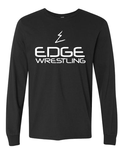Edge Wrestling Cotton Long Sleeve Tee -  Black - 5KounT