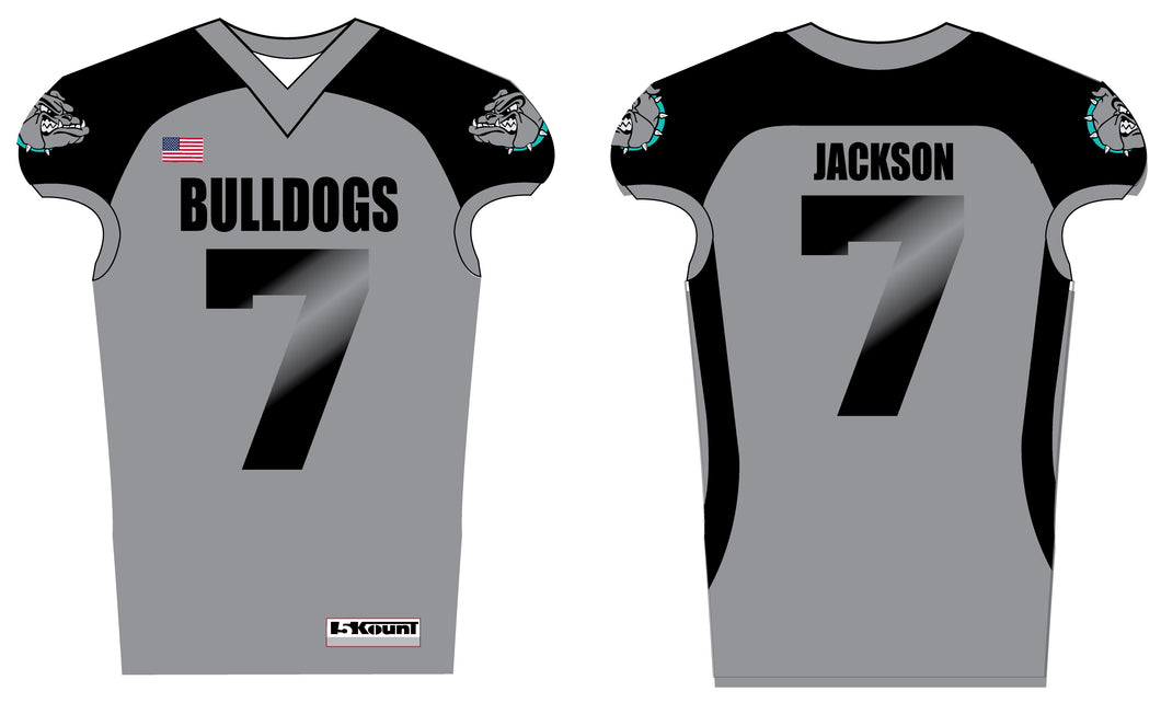 Moyock Bulldogs Football Sublimated Jersey - Grey - 5KounT2018