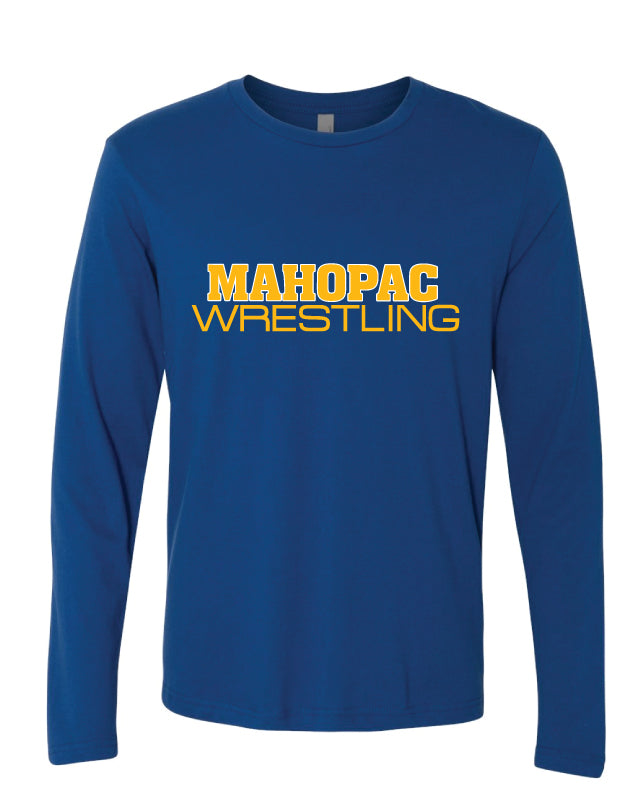 Mahopac Wrestling Cotton Long Sleeve - Royal Blue - 5KounT