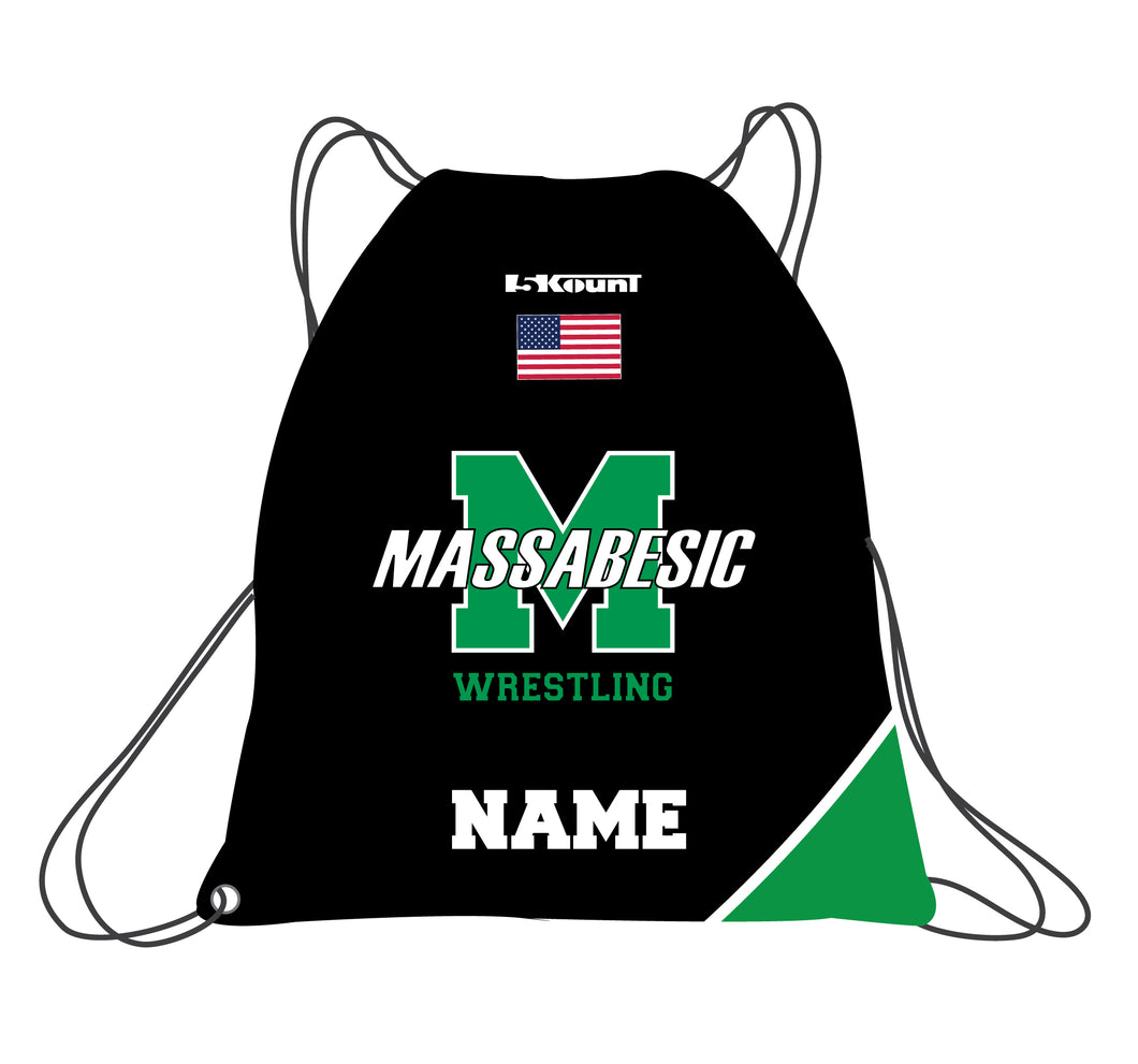 Massabesic Youth Wrestling Sublimated Drawstring Bag - 5KounT2018