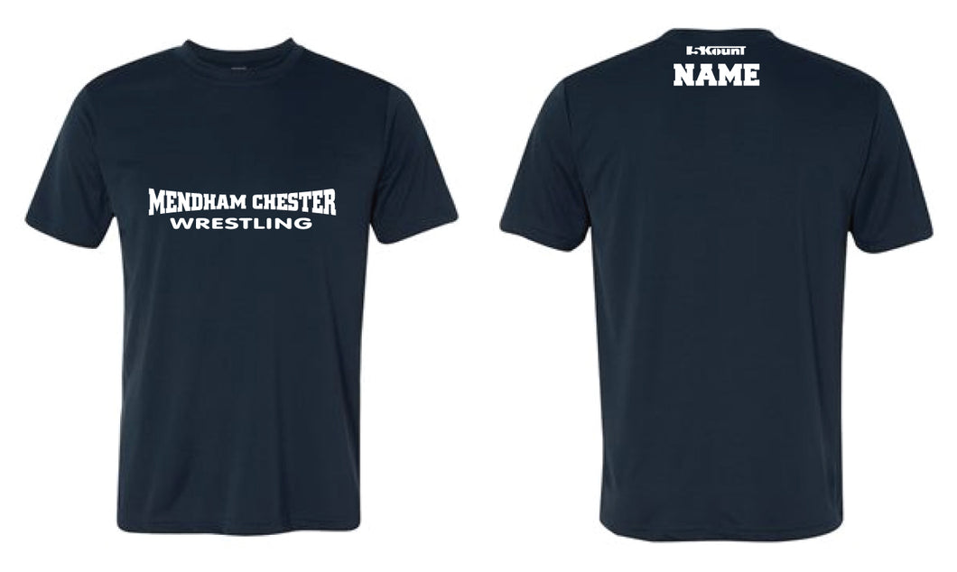 Mendham Chester Wrestling DryFit Performance Tee - Navy - 5KounT