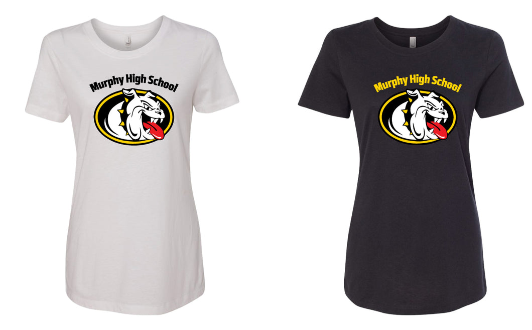 Murphy HS Ladies Cotton Crew Tees - Black or White - 5KounT