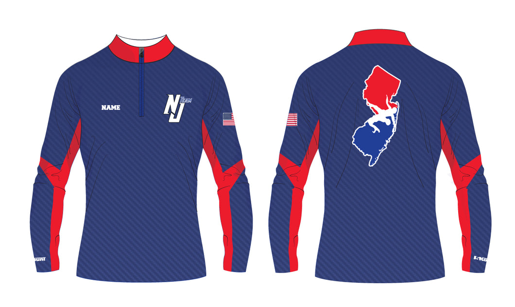 NJ Wrestling Team Sublimated Quarter Zip - 5KounT2018