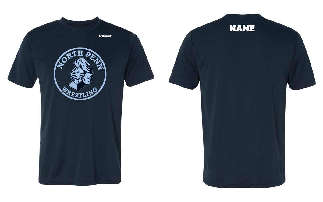 North Penn Wrestling Dryfit Performance Tee - Navy - 5KounT2018