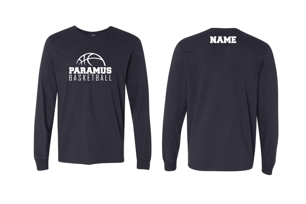 Paramus Basketball Cotton Crew Long Sleeve Tee - Navy