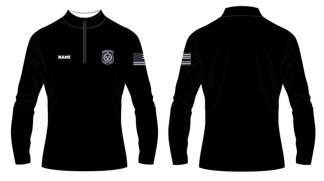 Bergen County Police Academy Sublimated Fleece Quarter Zip - 5KounT2018