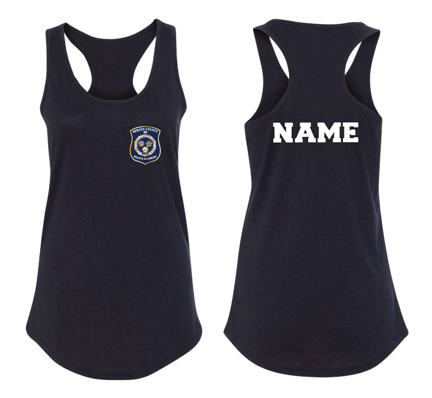 Bergen County Police Academy Ladies' Cotton Tank Top - Black - 5KounT2018