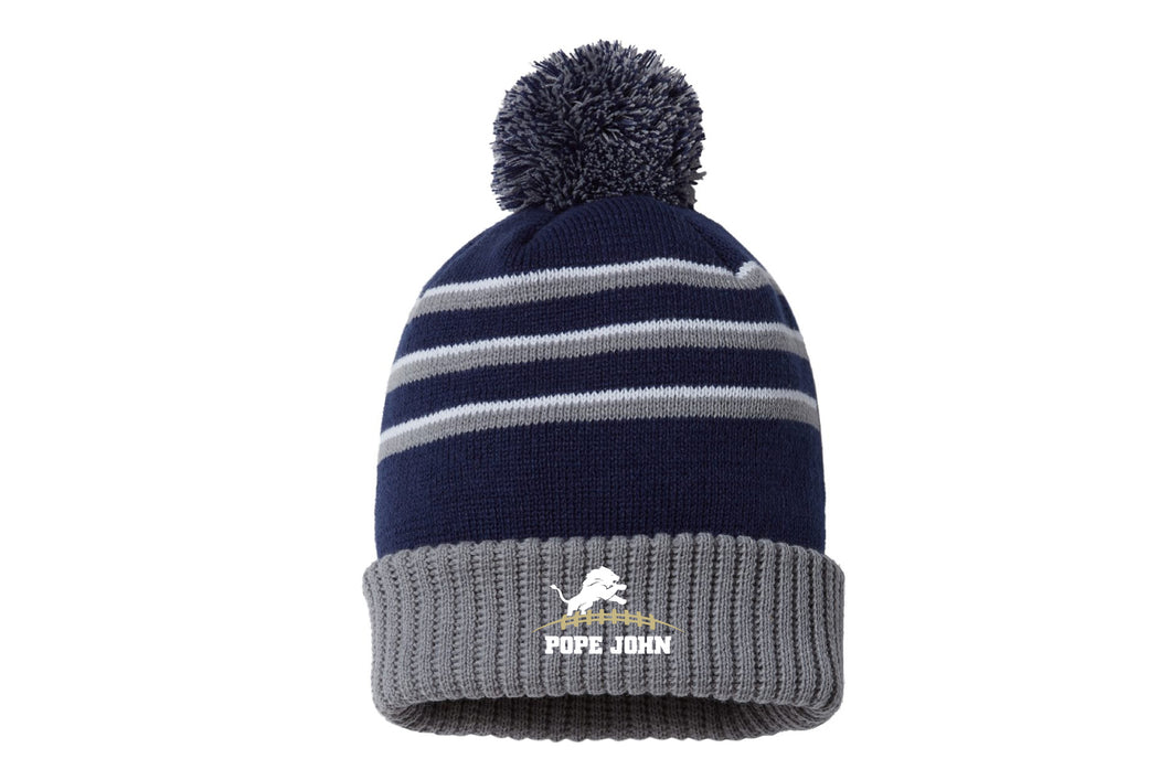 Pope John HS Football Pom Beanie - Navy