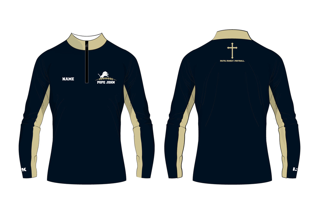 Pope John HS Football Sublimated Quarter Zip