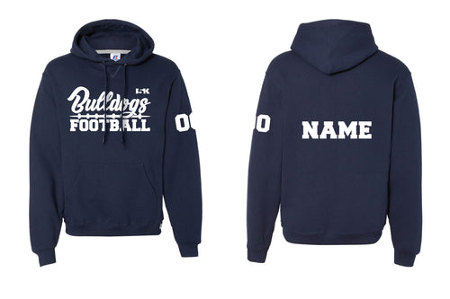 Randolph Bulldogs Russell Athletic Cotton Hoodie Desgin 3- Navy - 5KounT