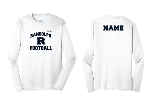 Randolph Football Long Sleeve Dryfit Performance Tee Design 2 - White