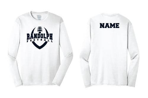 Randolph Football Long Sleeve Dryfit Performance Tee - White