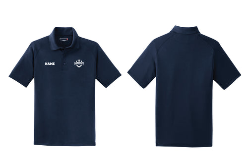 Randolph Football Dry Zone Raglan Polo - Navy