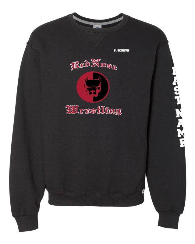 Red Nose Russell Athletic Cotton Crewneck Sweatshirt - Black - 5KounT2018