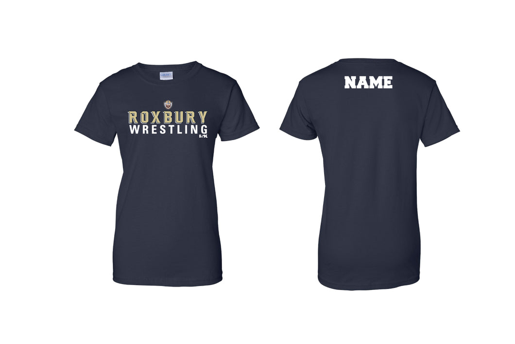 Roxbury Gaels Wrestling Cotton Women's Crew Tee - Navy - 5KounT