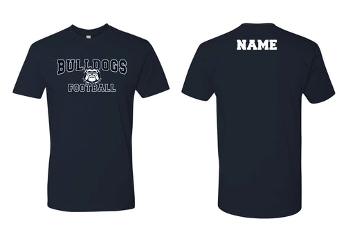 Randolph Football Bulldogs Cotton Crew Tee - Navy - 5KounT