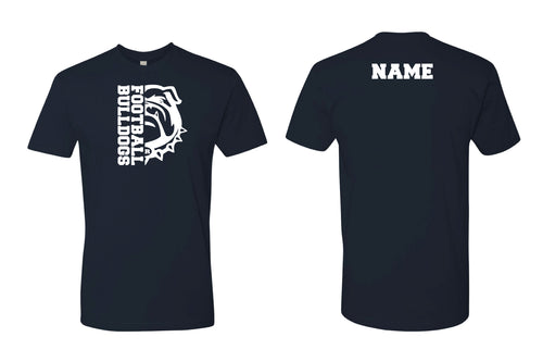 Randolph Football Bulldogs Stronger Together Cotton Crew Tee - Navy/Gray - 5KounT