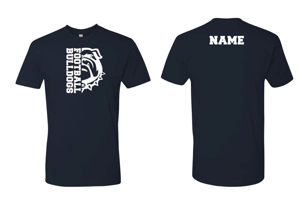 Randolph Football Bulldogs Stronger Together Cotton Crew Tee - Navy/Gray - 5KounT