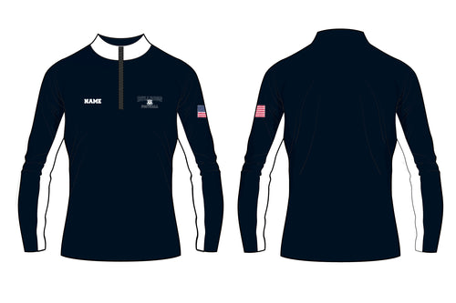 Randolph Football Bulldogs Sublimated Mesh Quarter Zip - 5KounT