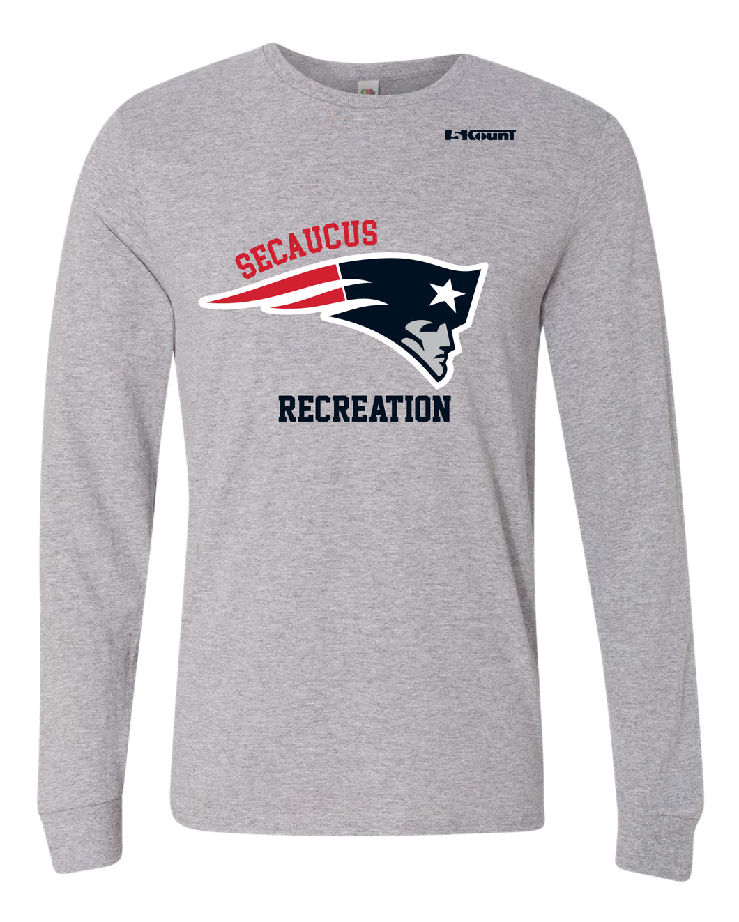 Secaucus Recreation Cotton Long Sleeve - Heather Grey - 5KounT2018