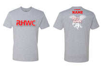 RedHawk Wrestling Club Cotton Crew Tee - Black/Heather Grey - 5KounT