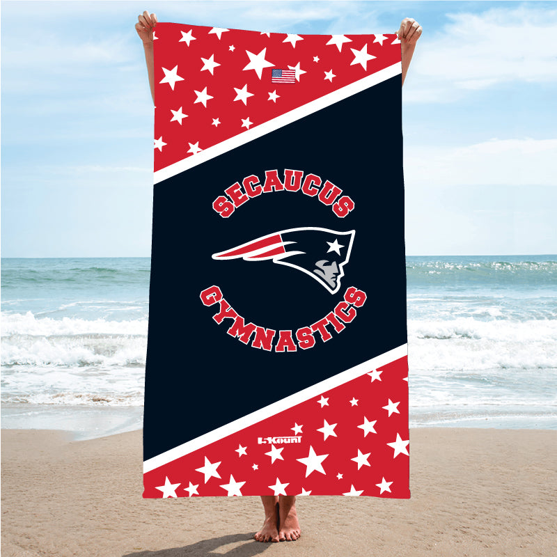 Secaucus Gymnastics Sublimated Beach Towel - 5KounT2018