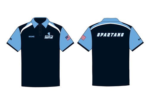 Sparta Youth Wrestling Sublimated Polo Shirt - 5KounT
