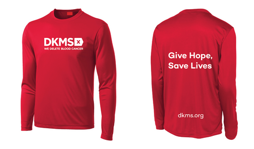 DKMS Dryfit Long Sleeve Tee - Red