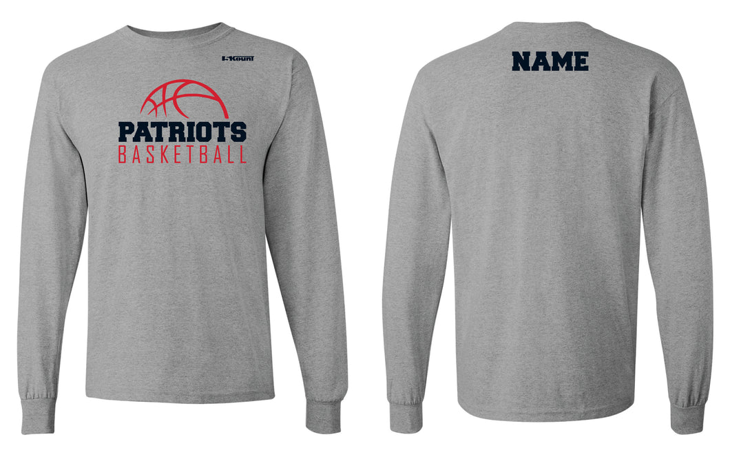 Secaucus Basketball Cotton Long Sleeve - Heather Grey - 5KounT2018