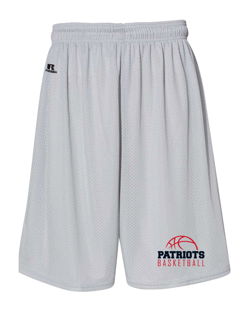 Secaucus Basketball Athletic Shorts Silver Navy