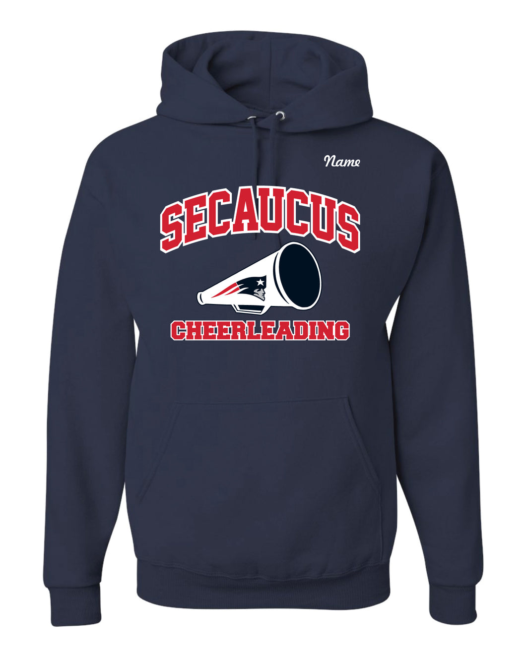 Secaucus Cheer Cotton Hoodie - Navy - 5KounT2018