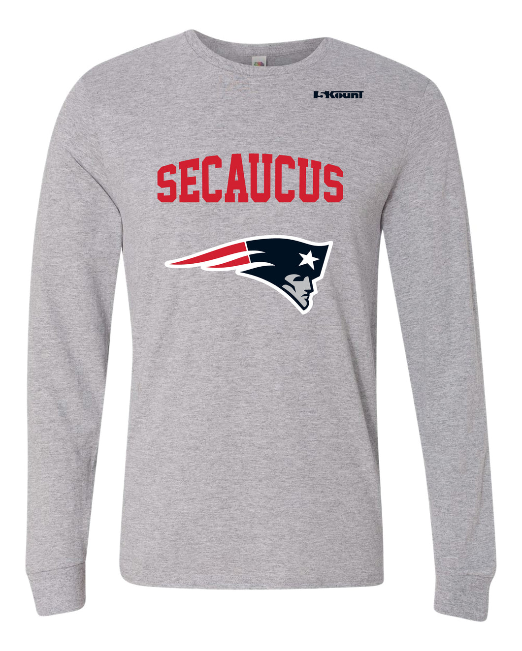 Secaucus Community Cotton Long Sleeve - Heather Grey - 5KounT2018
