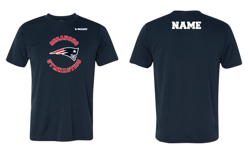 Secaucus Gymnastics Dryfit Performance Tee - Navy - 5KounT2018