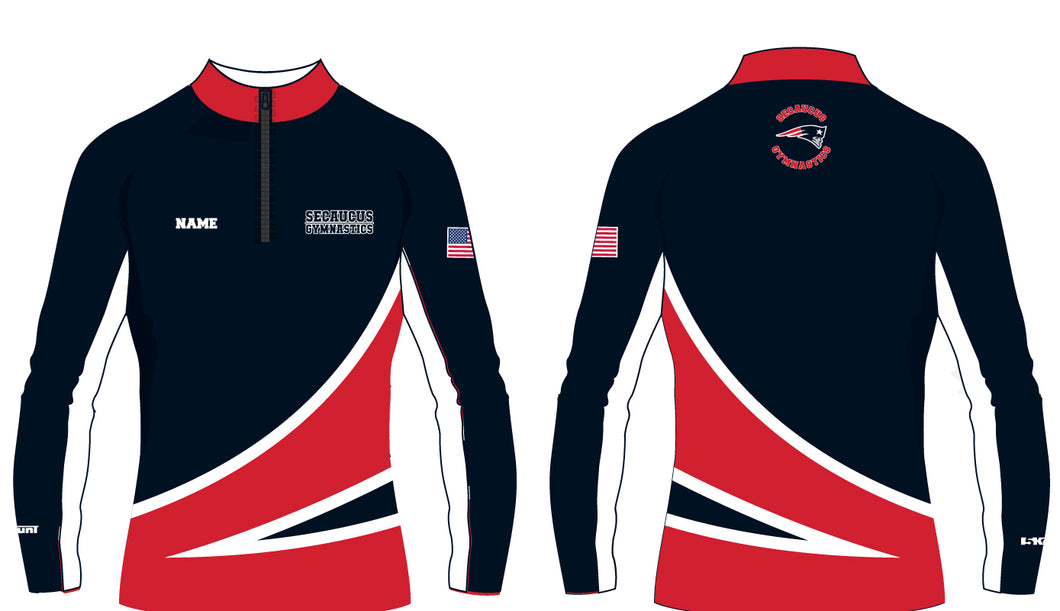 Secaucus Gymnastics Sublimated Quarter Zip - 5KounT2018