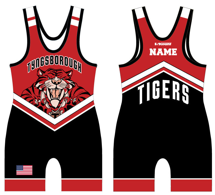Tyngsborough Youth/Rec Team.Wrestling Sublimated Singlet - 5KounT