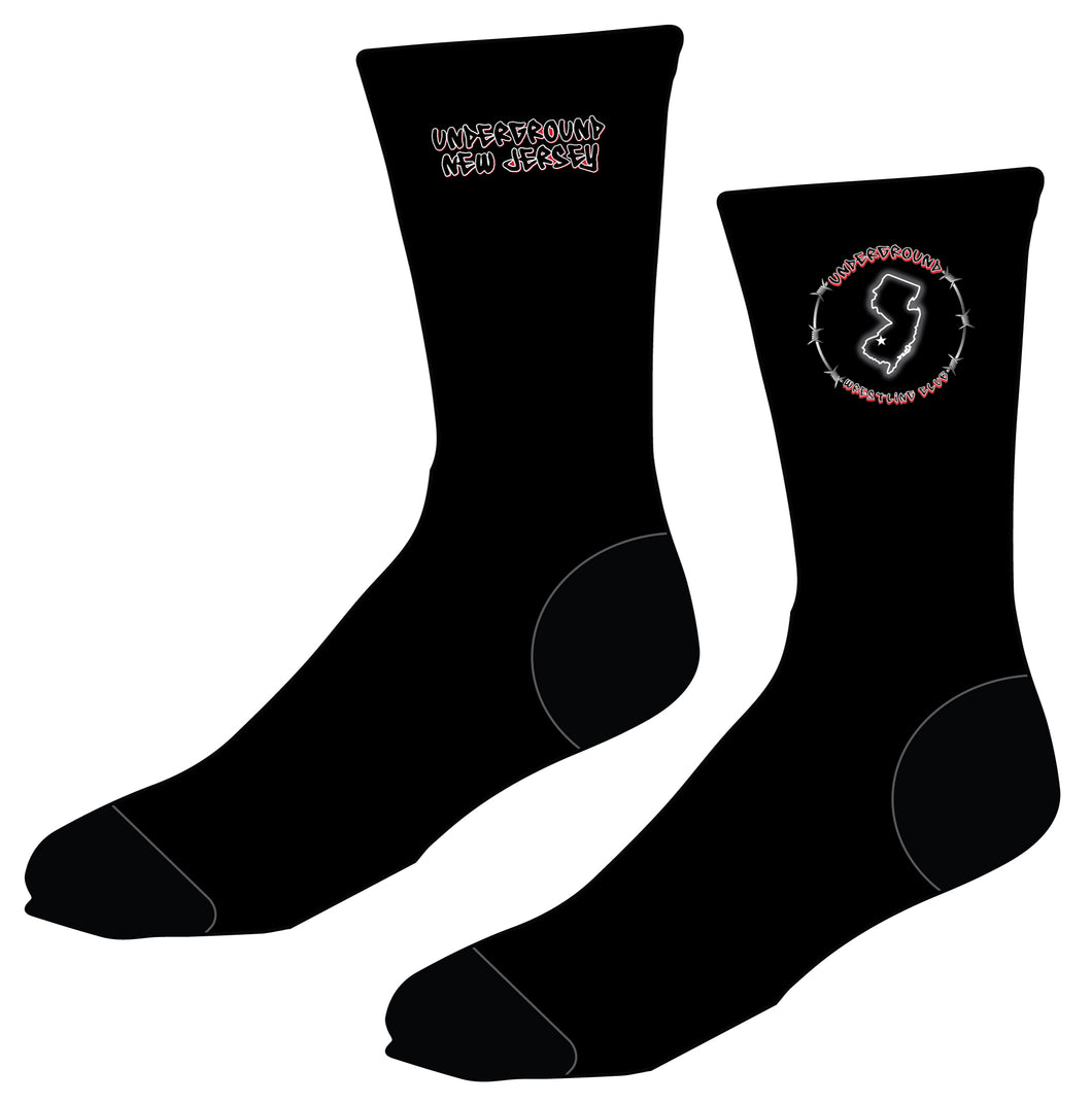 NJ Underground Wrestling Club Sublimated Socks - 5KounT2018