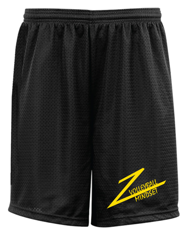 Volleyball Mindset Tech Shorts - Black - 5KounT