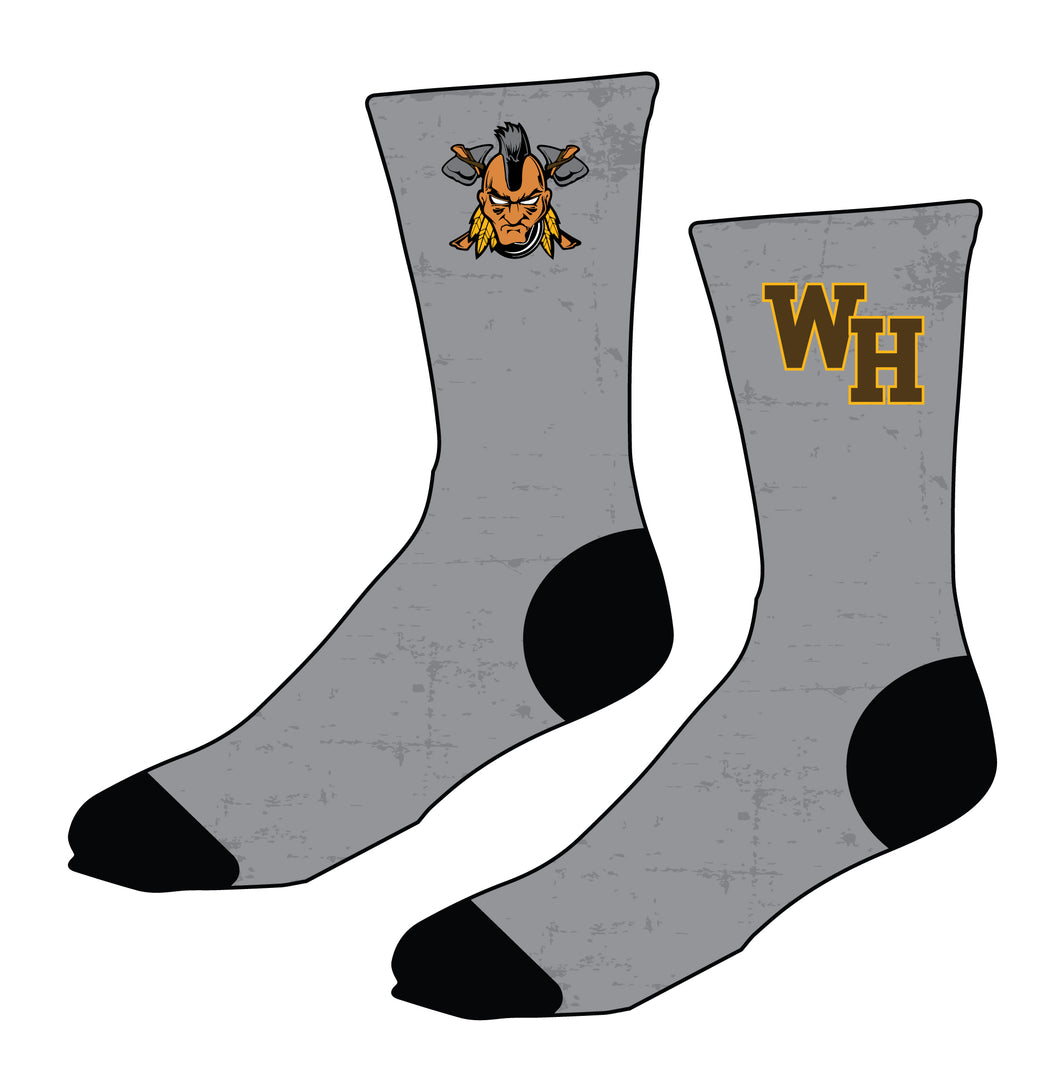 Watchung Hills Wrestling Sublimated Socks - 5KounT2018
