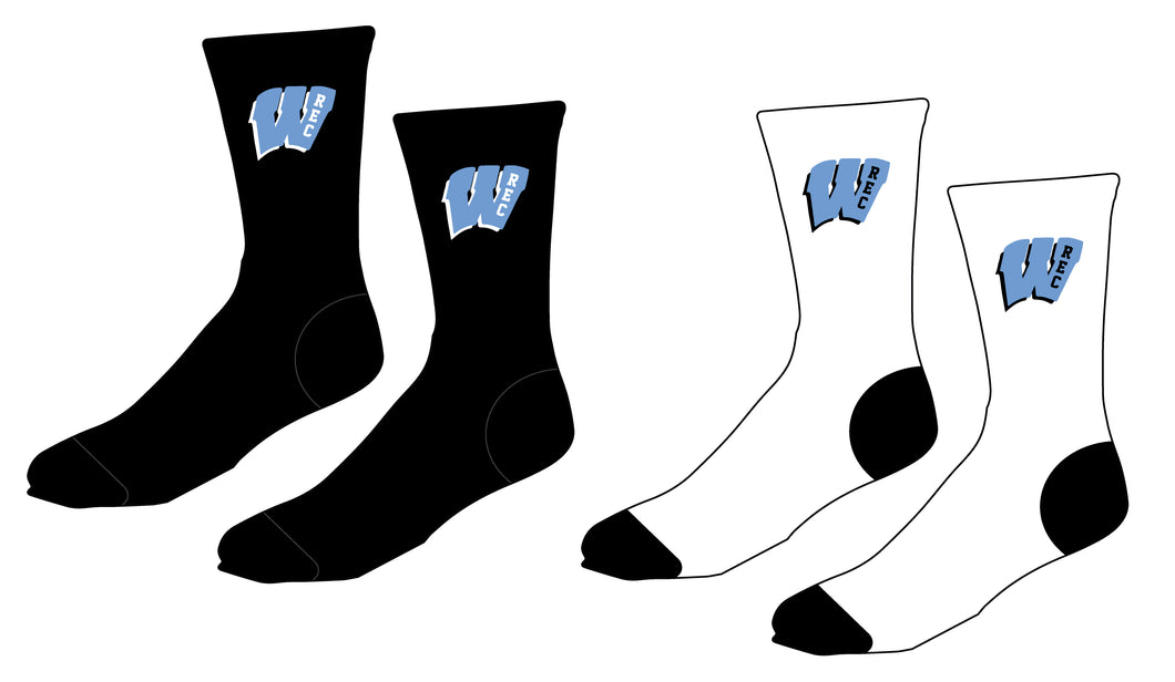 Wayne Rec Wrestling Sublimated Socks - 5KounT2018