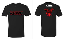 RedHawk Wrestling Club Cotton Crew Tee - Black/Heather Grey - 5KounT