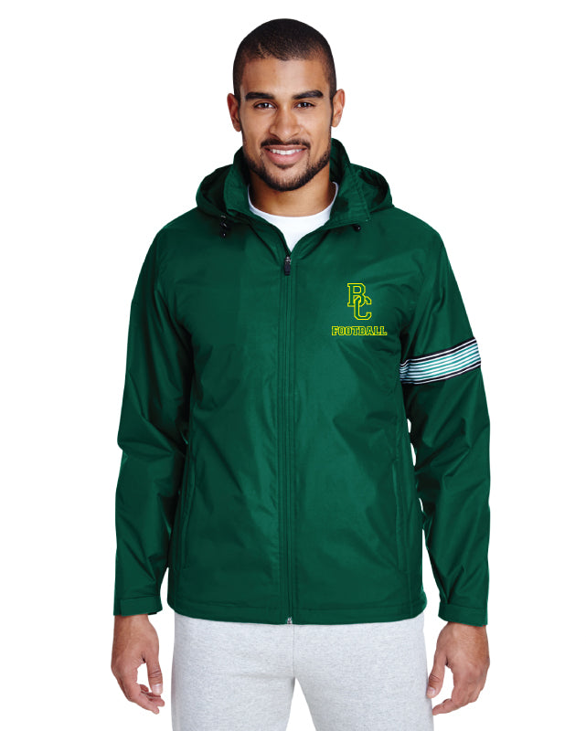 Bessemer City Football All Season Hooded Jacket - Green - 5KounT