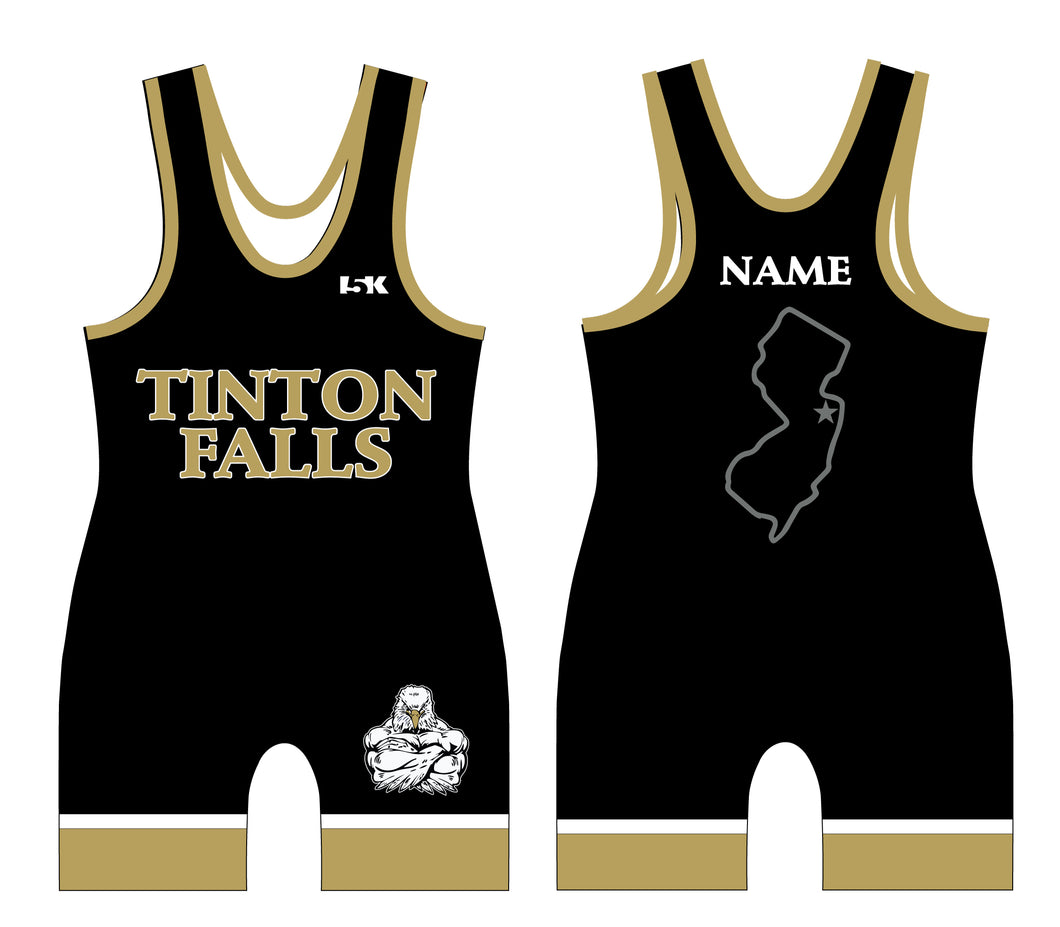 Tinton Falls Wrestling Sublimated Men's Singlet - Design 7