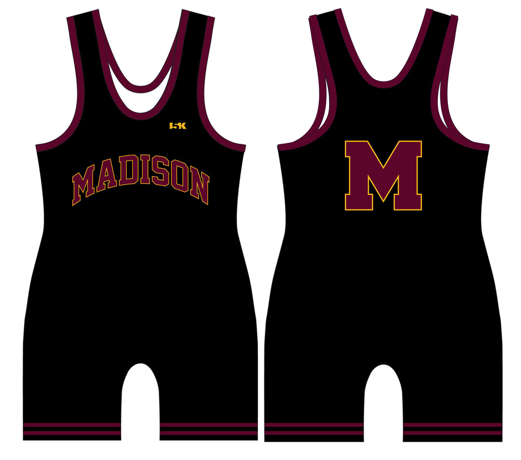 Madison Wrestling Sublimated Singlet - Black Style 1 - 5KounT
