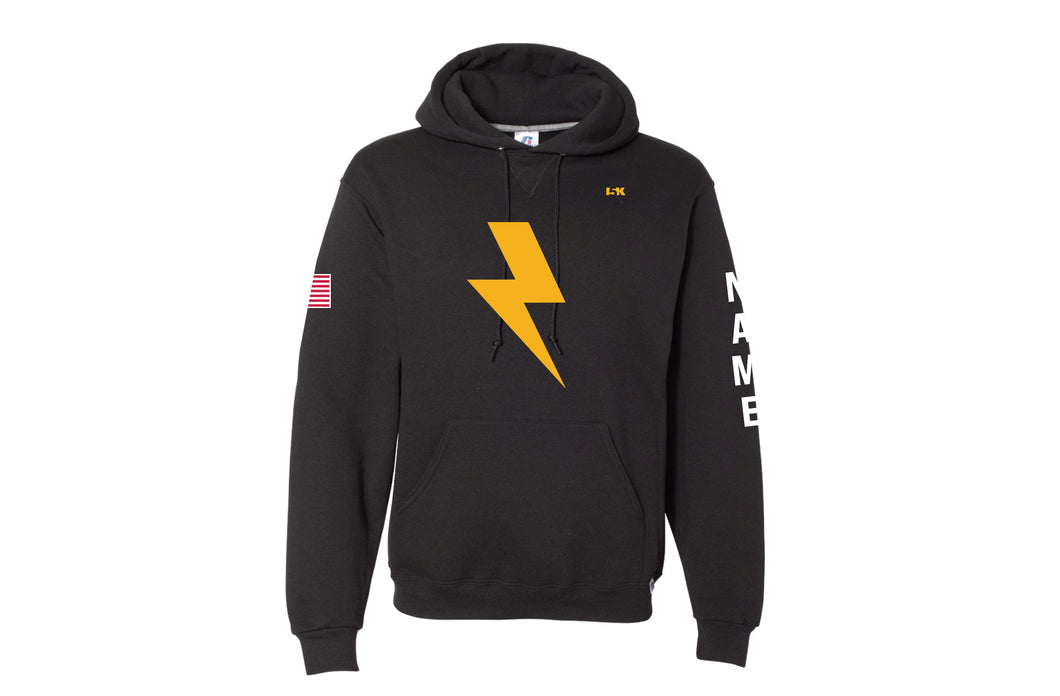 Lightning Lax Russell Athletic Cotton Hoodie Design 1 - Black - 5KounT2018
