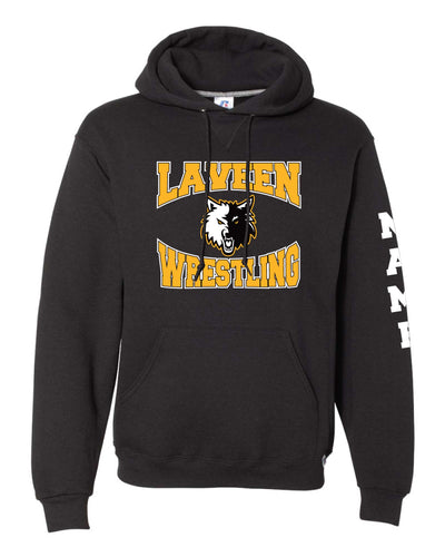 Laveen Wrestling Russell Athletic Cotton Hoodie - Black
