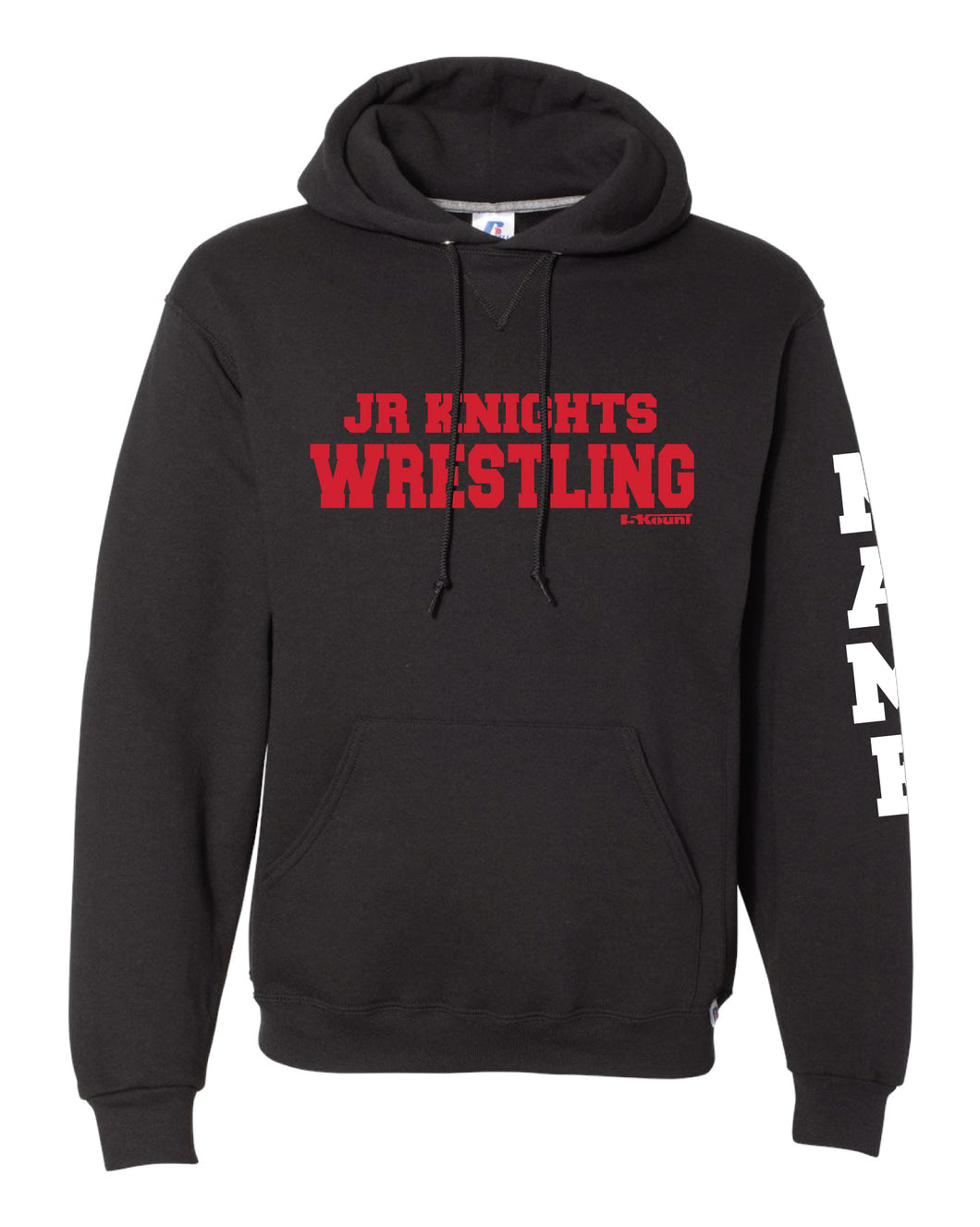 Jr. Knights Wrestling Russell Athletic Cotton Hoodie - Black - 5KounT