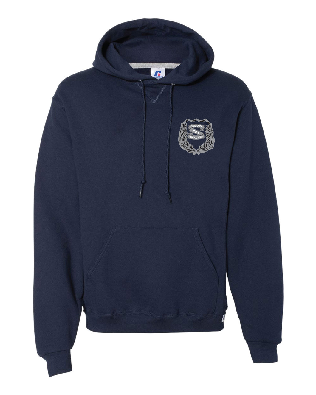 Dumont Police Russell Athletic Cotton Hoodie - Navy (Design 1) - 5KounT