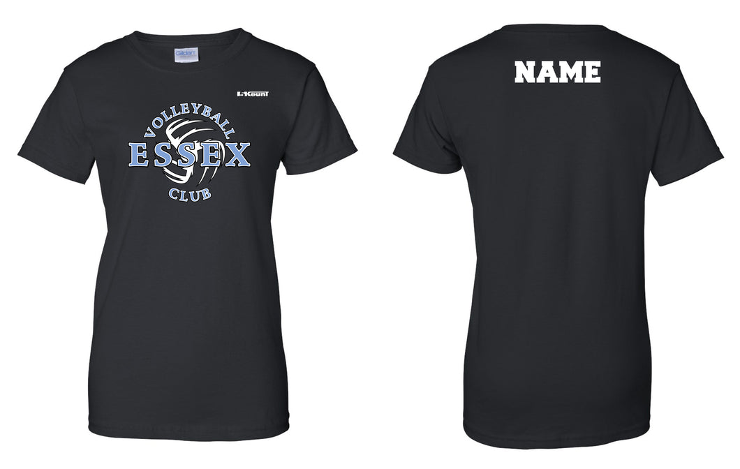 Essex Volleyball Cotton Women's Crew Tee - Black - 5KounT2018