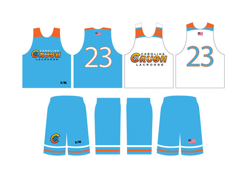 Crush Lacrosse Sublimated Reversible Jersey Uniform Package (Optional) - Men's - 5KounT2018